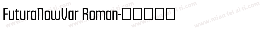 FuturaNowVar Roman字体转换